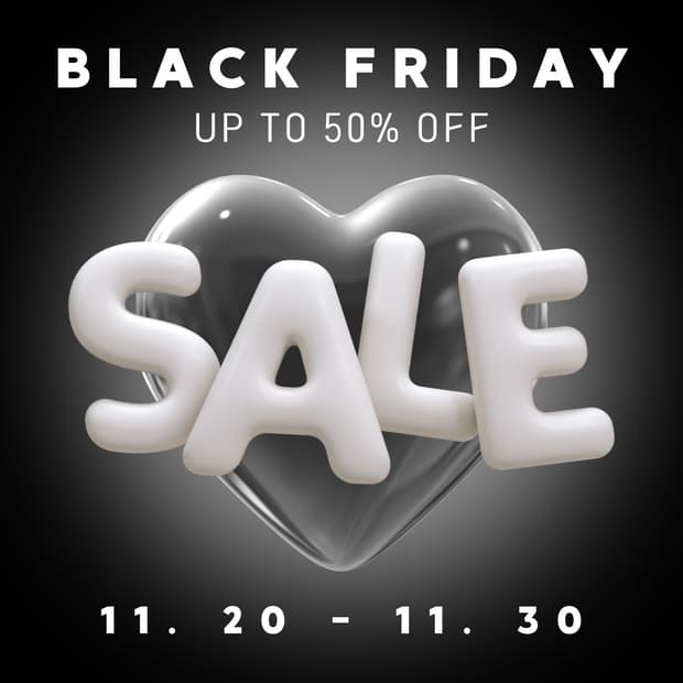BLACK FRIDAY UP TO 50%