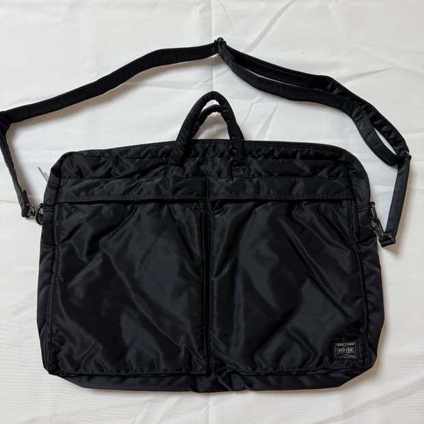 (초미품)PORTER 포터 탱커 2way 브리프케이스 블랙