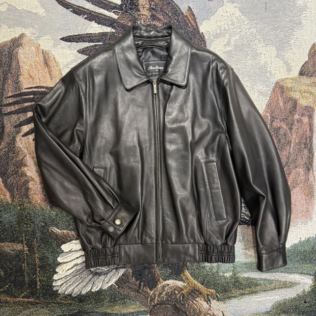 빈티지 INDIAN 레더 자켓