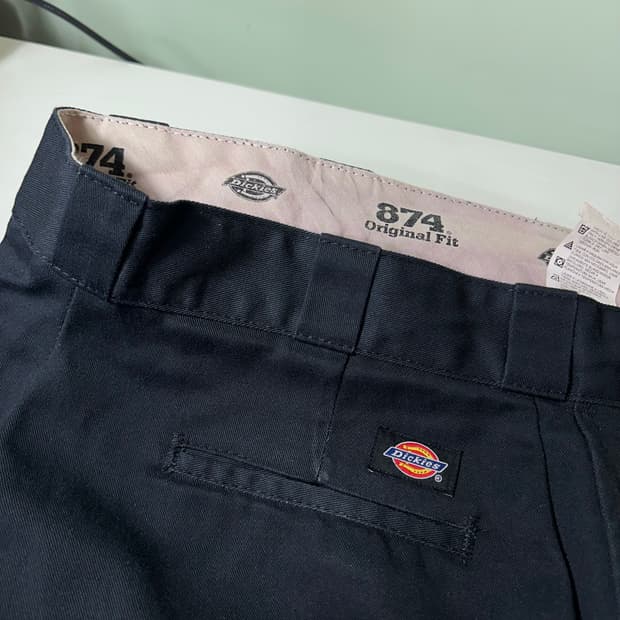 L 32 디키즈874 스트레이트 오리지날핏 블랙 코튼 워크 치노팬츠