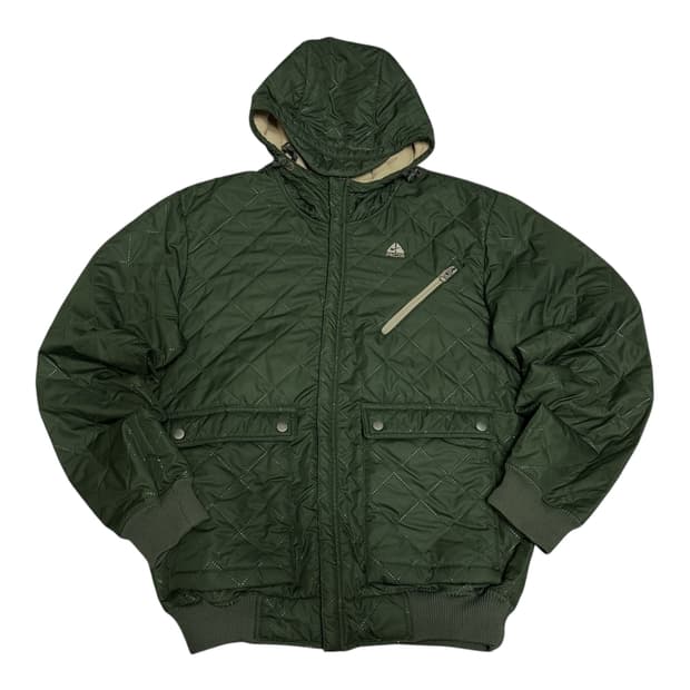 ✨ (바배) 나이키 ACG 딥그린 퀄팅 경량 플리스 후드 자켓✨ (바배)