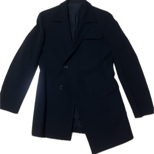 요지야마모토 비대칭 스티치 자켓