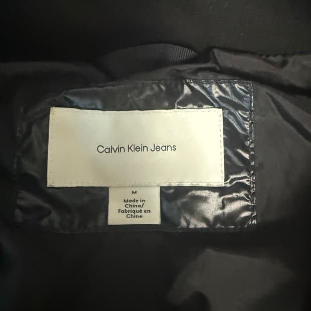 캘빈클라인 숏패딩 