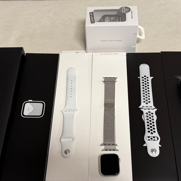 애플워치 나이키 se 1 실버 40mm 셀룰러 (정품스트랩 밴드)