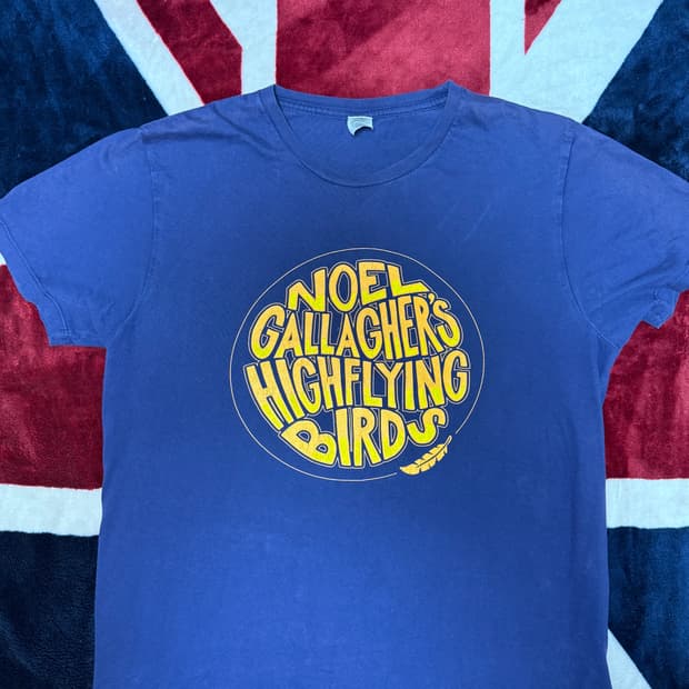 오아시스 노엘갤러거하이플라잉버즈 공식 일본 투어 티셔츠