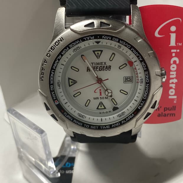 타이맥스 빈티지 시계 리프기어 인디글로 새상품