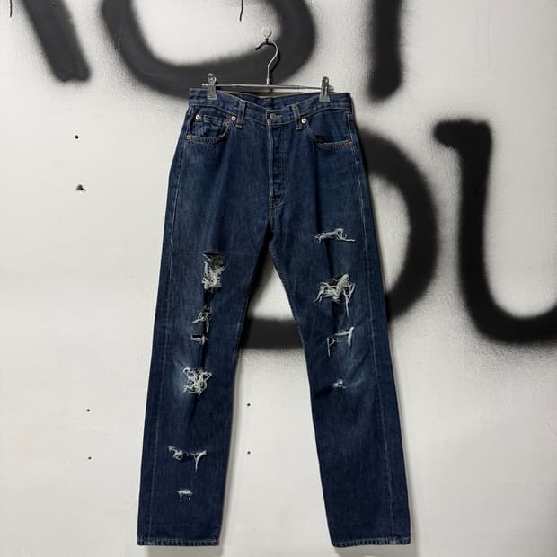 리바이스 오리지널 USA OG 98s 501 오렌지탭 데님 팬츠