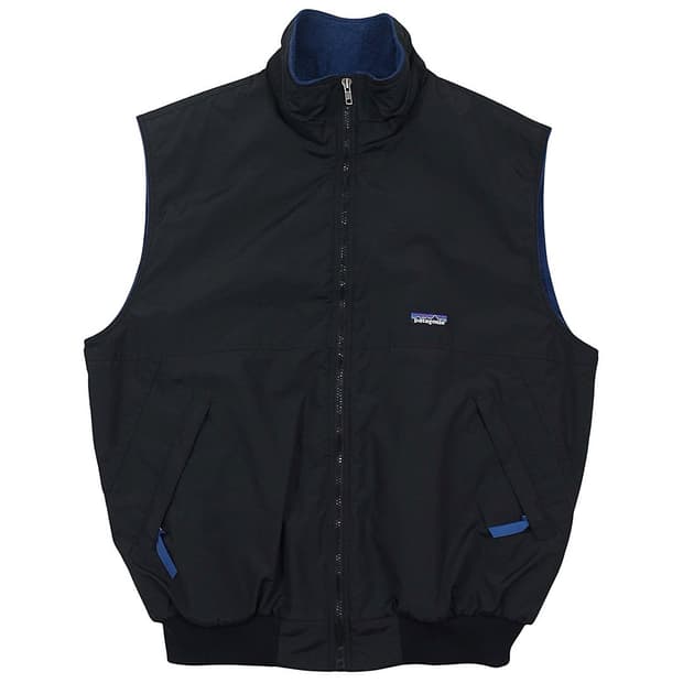 1996 파타고니아 쉘드 신칠라 베스트 블랙 빈티지