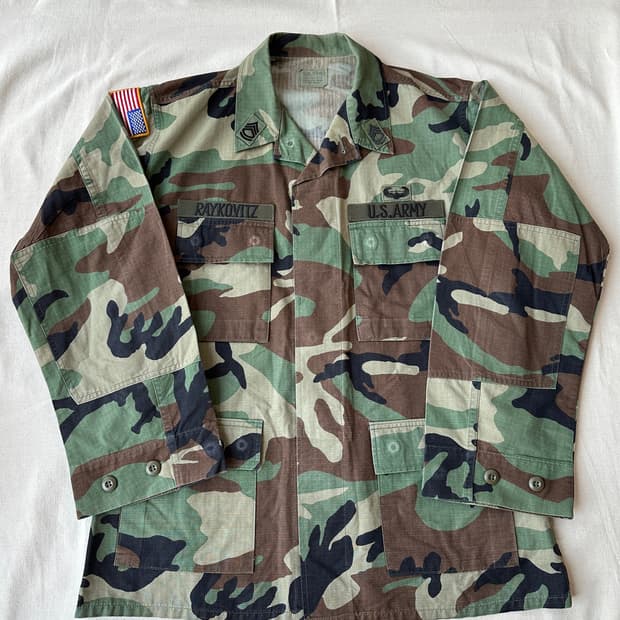 미군 96 우드랜드 립스탑 BDU 자켓 M/R 100
