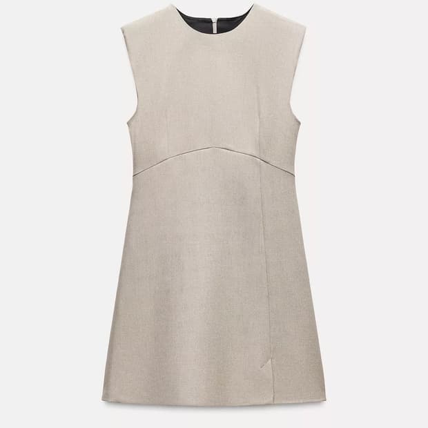 XS) 자라 글리터 이펙트 미니 원피스