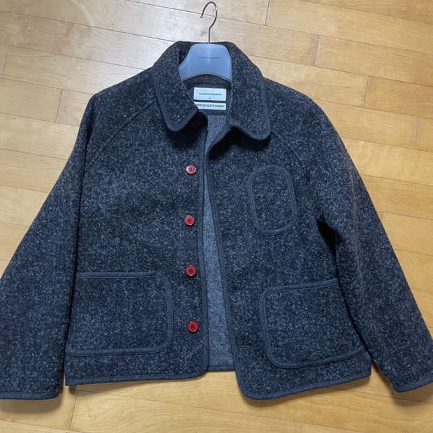 처칠롬퍼 부클 비치 자켓2 차콜 M