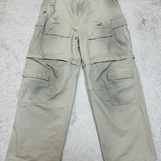 [48] 발렌시아가 립스탑 라지배기 카고팬츠