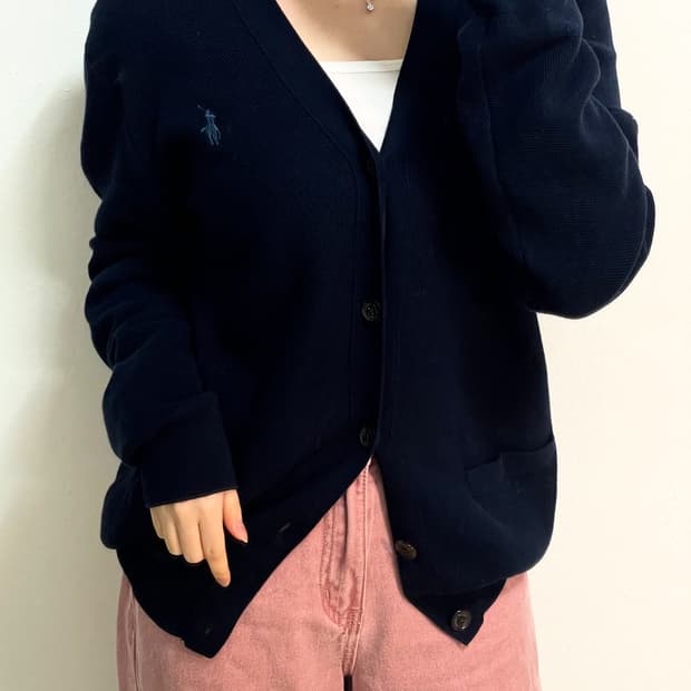 폴로 네이비 가디건