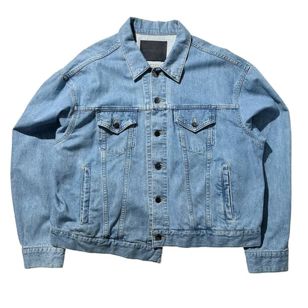 다이어트 부처 슬림 스킨 DBSS 비대칭 데님 트러커 자켓