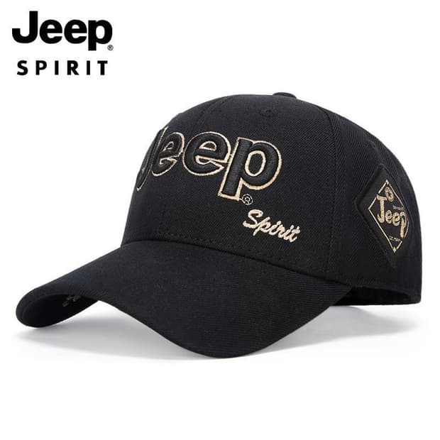 Jeep Spirit  볼캡 남녀공용 캐주얼 모자 / 블랙골드