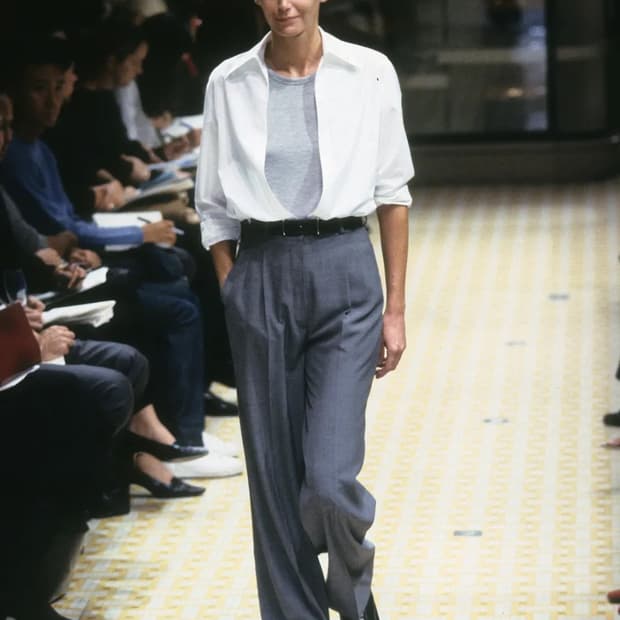 에르메스 마틴 마르지엘라 기 캐시미어 와이드 팬츠