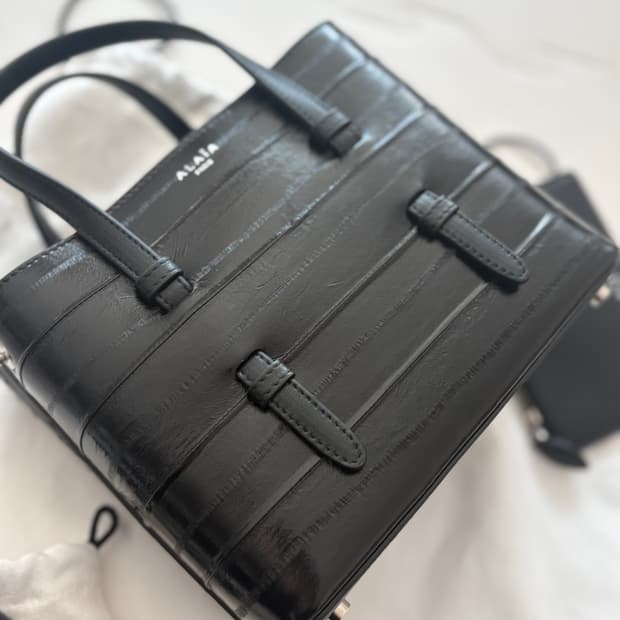 알라이아백 미나 20 장어가죽 백 (새상품) 