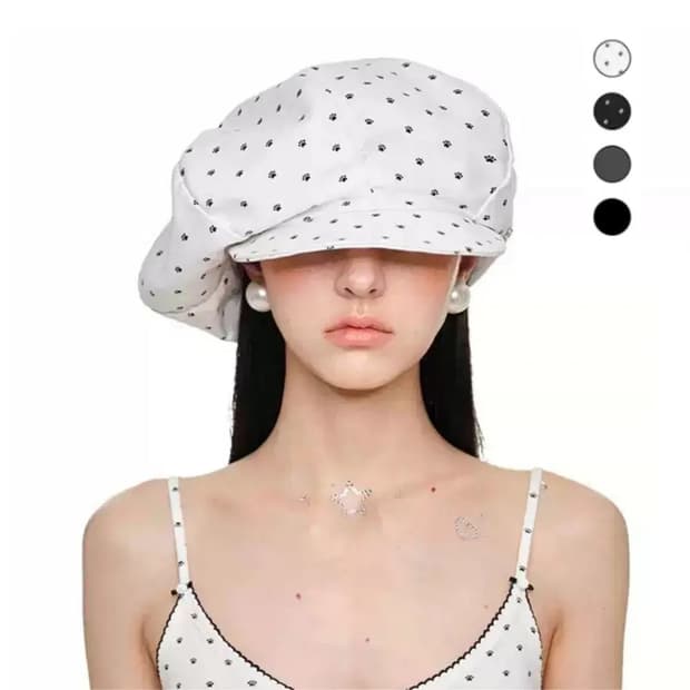 1JINN STUDIO 도트 뉴스보이캡