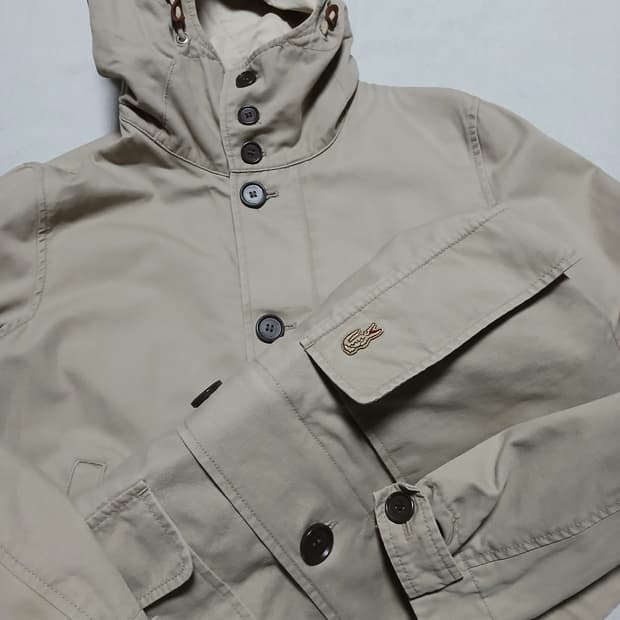 lacoste 라코스테 야상코트 후드 자켓
