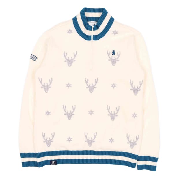 [105] 와이드앵글 남성 골프 반집업 모 방풍 니트 자켓 N6845