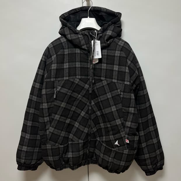 [L]로아 하이킹 25fw 체크 울 후드 자켓