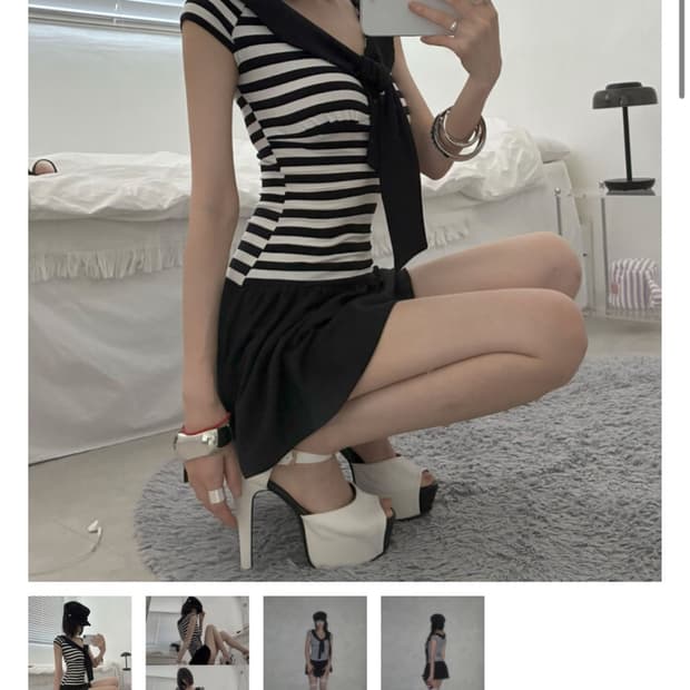구해요) 엔젤넘버 555 Midnight Sailor Girl Dress