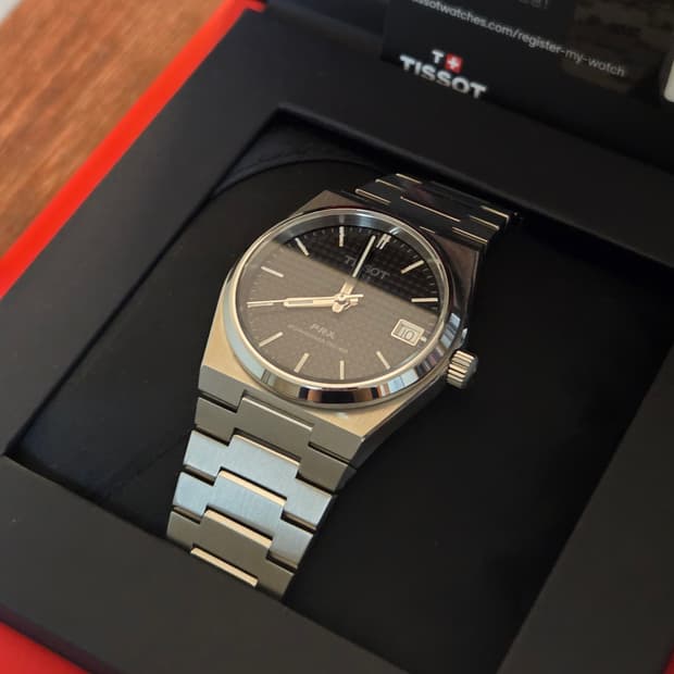 티쏘 PRX 35mm 오토매틱 검판 S급