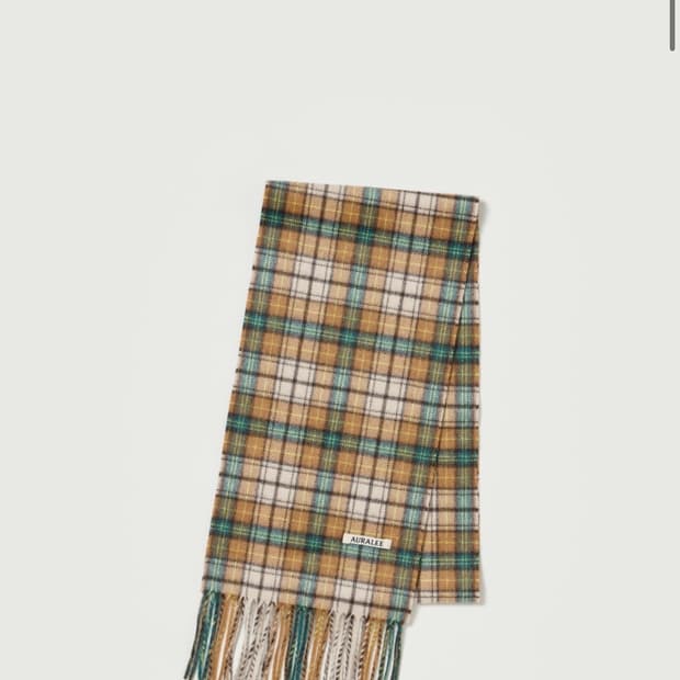 25aw auralee 오라리 체크 머플러 stole