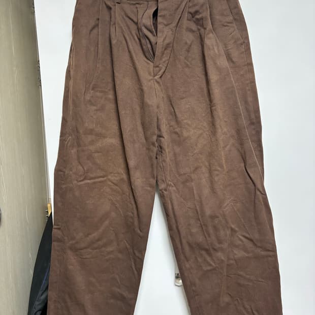 벌룬핏 투턱 코튼팬츠