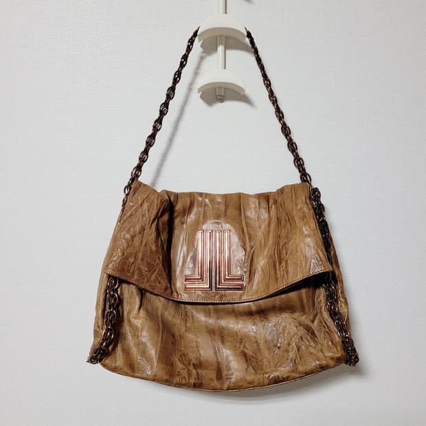 랑방컬렉션 소가죽 체인숄더백