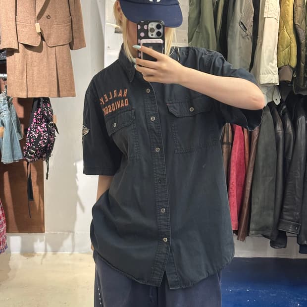 H-d 할리데이비슨 엠브로이드 반팔셔츠