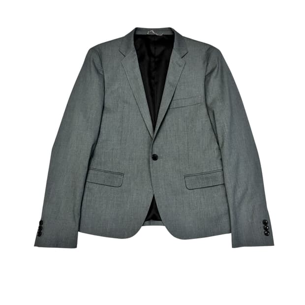 Vanquish 그레이 슬림 원버튼 자켓