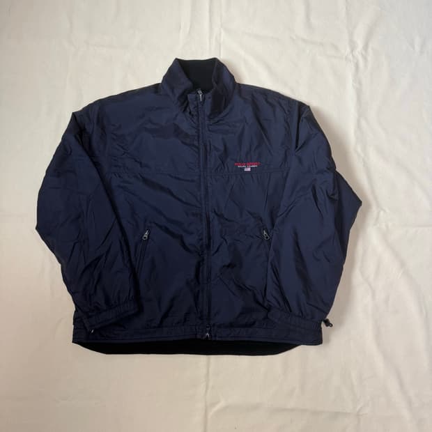 폴로 스포츠 리버시블 플리스 자켓 90s