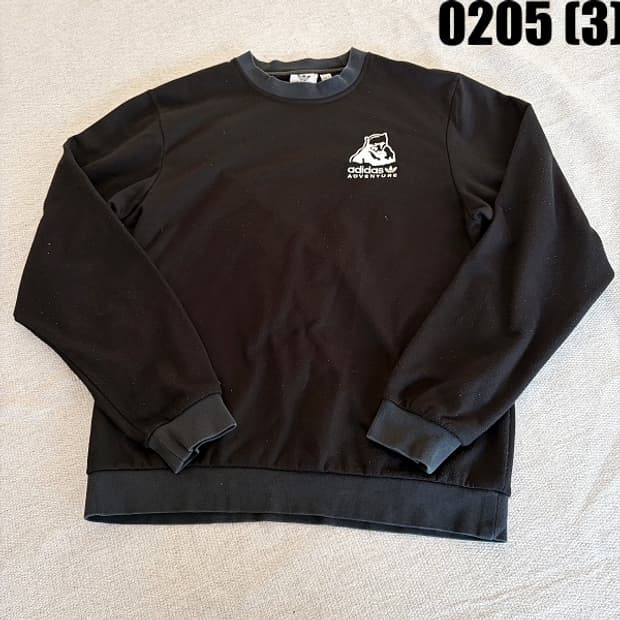 [M] 아디다스 어드벤처 블랙 맨투맨 티셔츠 0205(3)