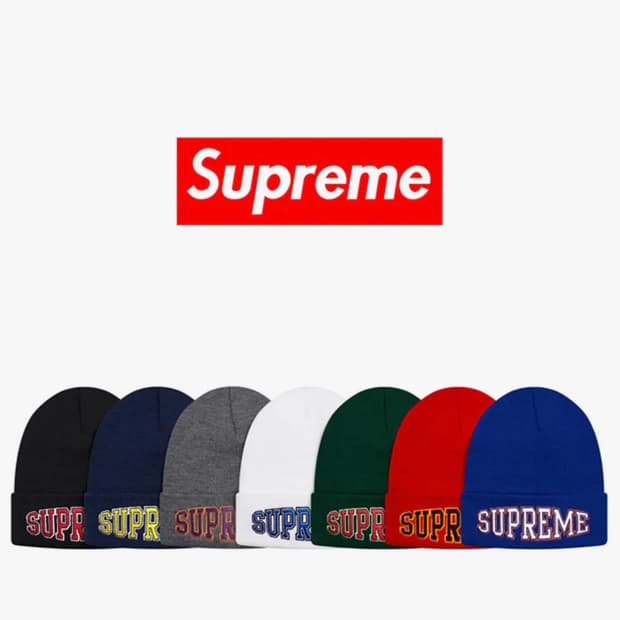 (OS) Supreme warp logo beanie