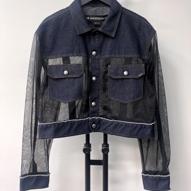 앤더슨벨 25s/s 토니 데님 시어 자켓