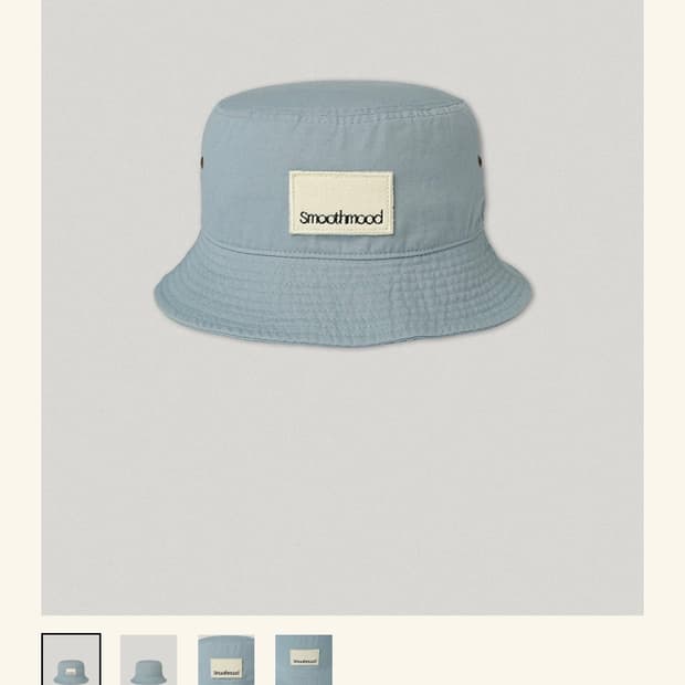 스무드무드 버킷햇 smooth sky label bucket hat 