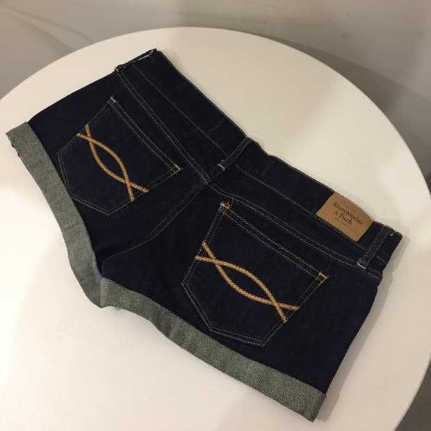 Abercrombie 아베크롬비 중청 롤업 로우 핫팬츠