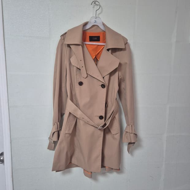TIME 타임 베이지 트렌치코트