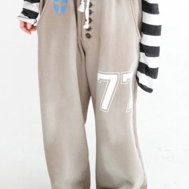 샵페어리 버튼 스웻 팬츠 코코아