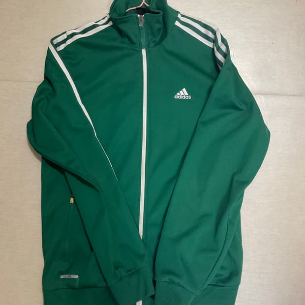 아디다스 삼선 그린 트레이닝 져지 자켓 105