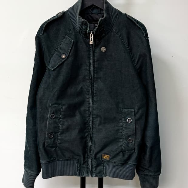 지스타로우 코듀로이 봄버 자켓