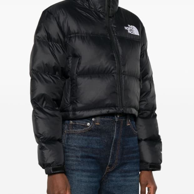 노스페이스 여성 크롭 패딩