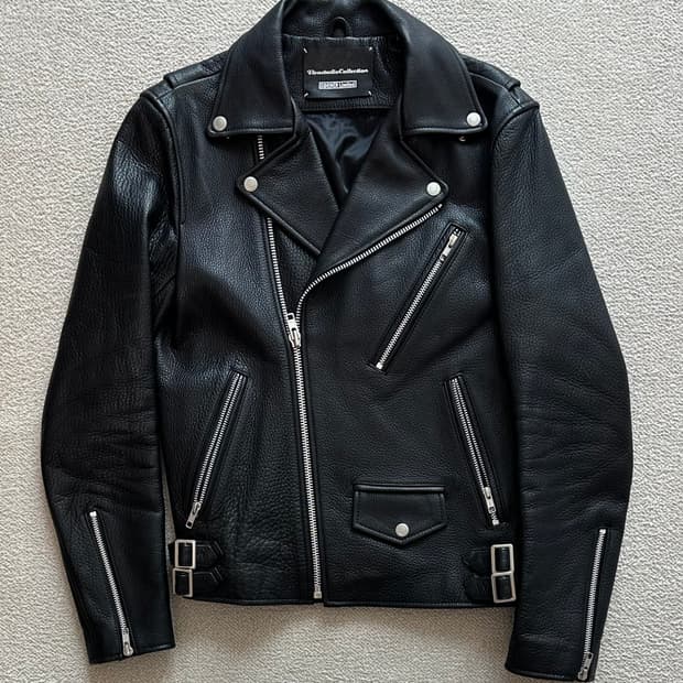 비바스튜디오 소가죽 라이더 자켓