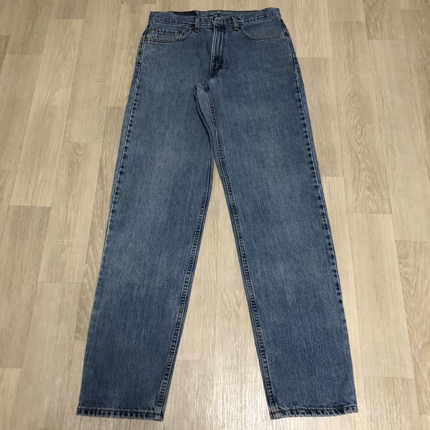 (32) 00's 리바이스 Levi's 550 미국제 릴렉스핏 연청 데님
