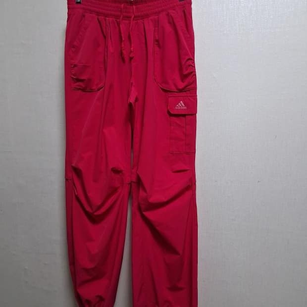일본빈티지 아디다스 핑크 트랙팬츠 폴리 홑겹 미착용컨디션 허리 27까지
