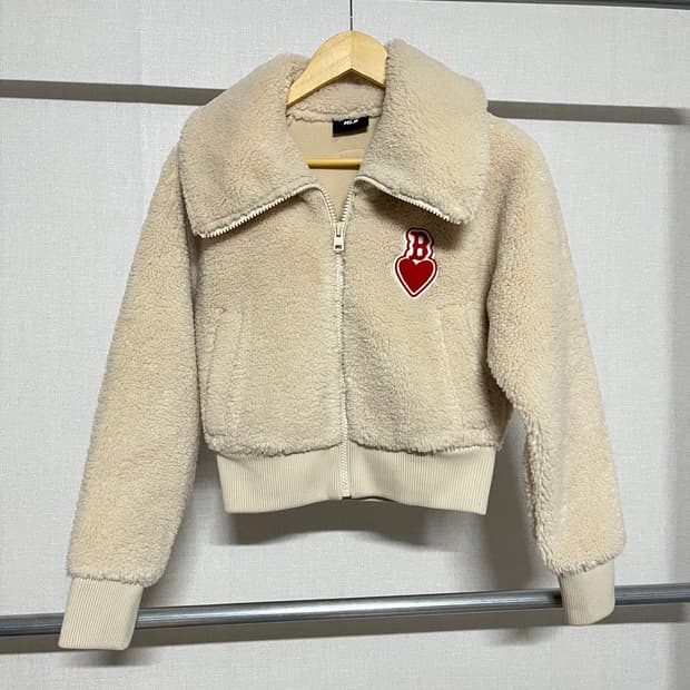 MLB 보스턴 하트 뽀글이 자켓 XS