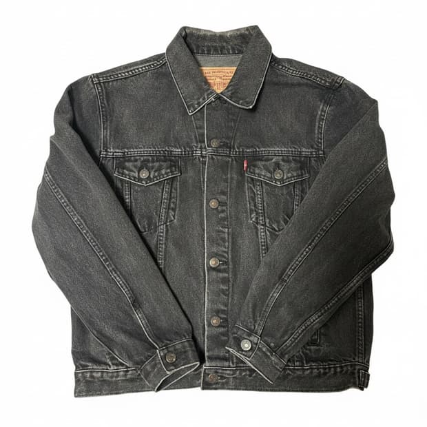 90s 리바이스 70506 블랙 데님 트러커 자켓