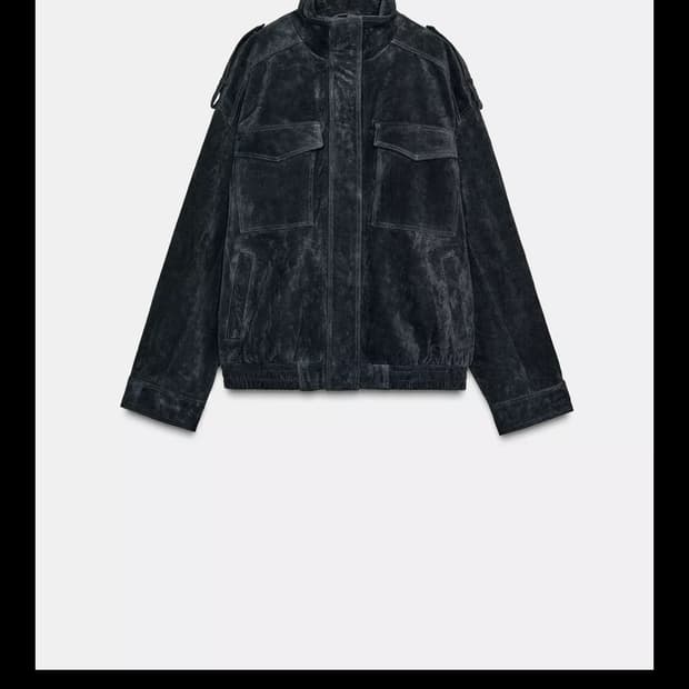 자라 스웨이드 레더 포켓 점퍼 M사이즈