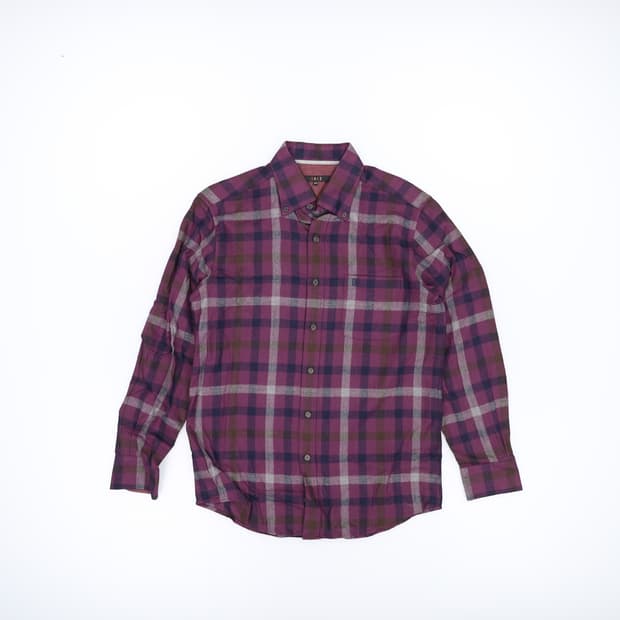 [100] 닥스 퍼플 체크 셔츠 남방 0108J